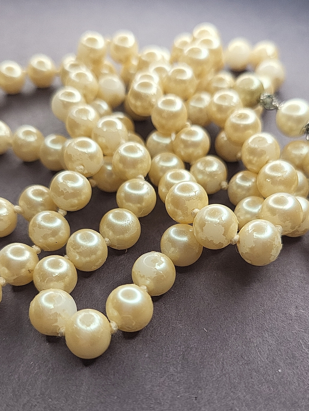 Classic 8mm Cream Pearl Beaded Necklace